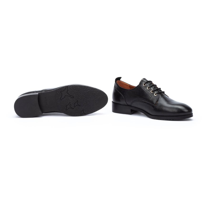 Women's Pikolinos ROYAL Derby Shoes Black | NZ T7Q9802